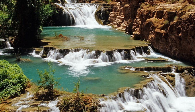 GC-Beaver-Falls_WRichardson_680 Beaver Falls near Havasu Falls on the Havasupai Reservation in the Grand Canyon.