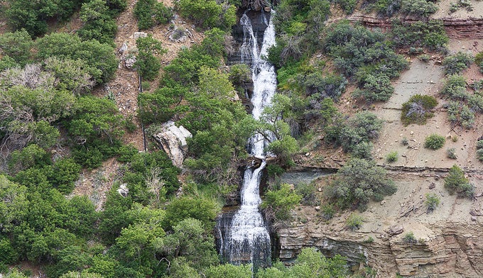 GC-Roaring-Springs-Waterfall-NKaibabTrail_WRichardson_680 Roaring Springs Waterfall along North Kaibab Trail. Photo by Whit Richardson