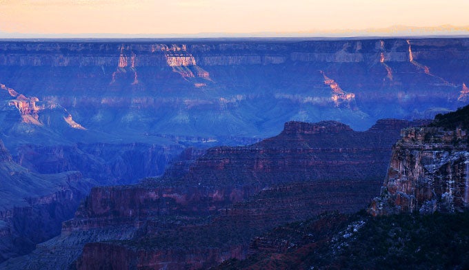 GC-NRim-Bright-Angel-Point-4-sunset_ElisabethKwak_680 Sunset at Bright Angel Point on the Grand Canyon's North Rim. Photo by Elisabeth Kwak