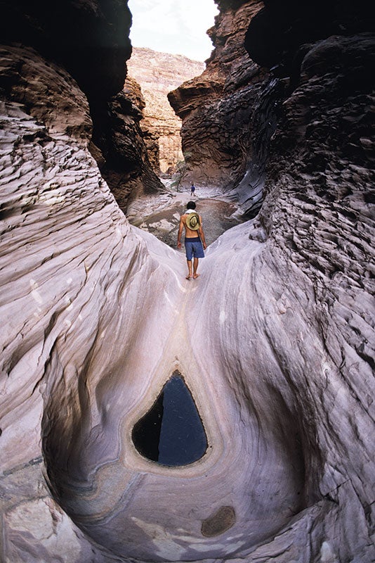 Pool in the North Canyon Pool in the North Canyon. A tributary of Marble Canyon. Photo by Whit Richardson.