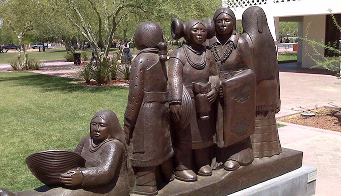 AZ-Heard-Museum-sculpture_FlickrBradCoy_680 Sculpture in front of the Heard Museum in Phoenix. Photo by Brad Coy via Flickr