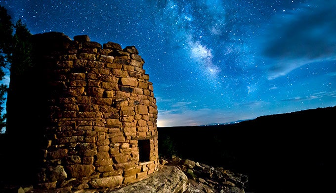 CO-Canyon-of-the-Ancients-night-stars_BLMBobWick_680 Canyon of the Ancients under the stars. Photo by Bob Wick, Bureau of Land Management