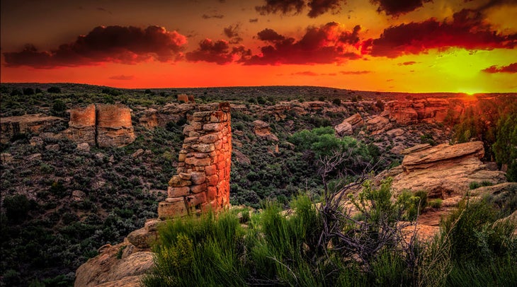 UT-Hovenweep-NatlMon-Anasazi-Sunset_TamRodGarren_1000 Rod Garren from Lone Tree, Colorado - Spring Sunset, Hovenweep National Monument