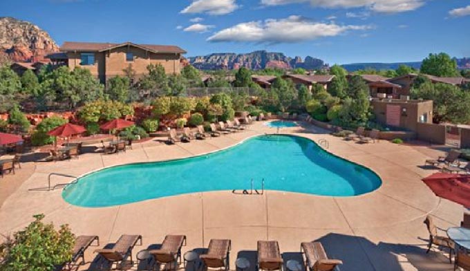 Resort pool at Wyndham Sedona.