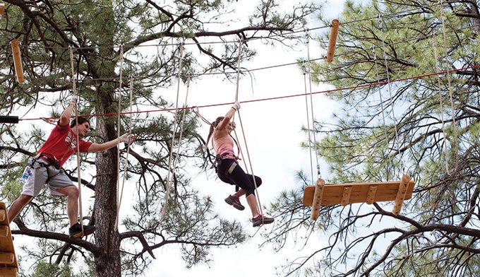 Flagstaff-Extreme-Adventure_680x392 On the ropes at the Flagstaff Extreme Adventure Course.