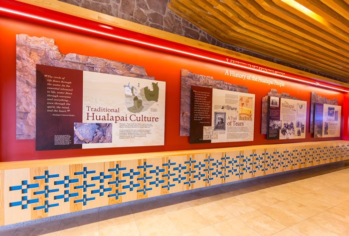 GrandCanyonWest-Skywalk-entry_courtesy_700 Entrance to the Skywalk visitor center.