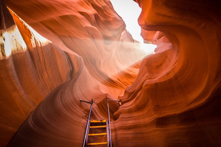 Staircase in Lower Antelope Canyon