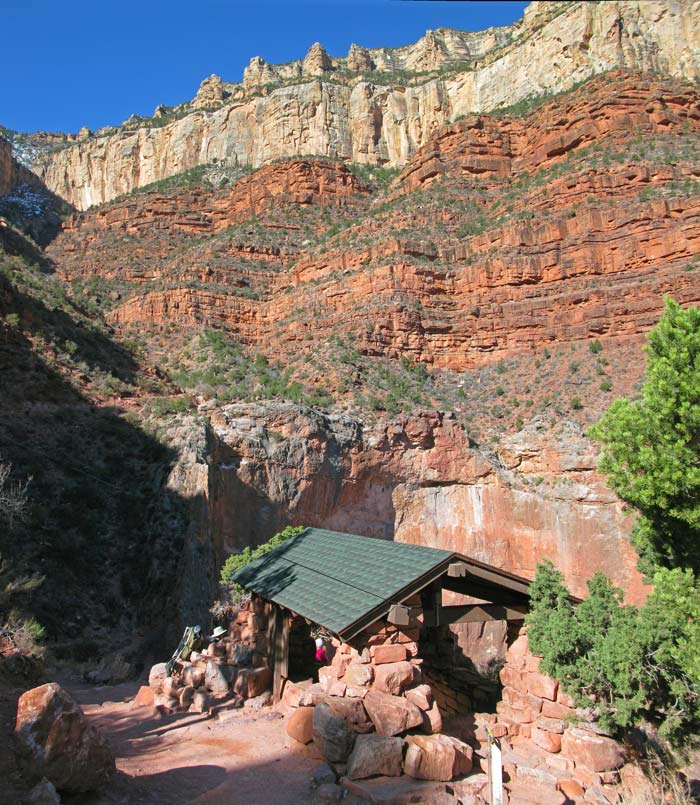 GC-3MileResthouse-BrightAngelTrail_NPSMichaelQuinn_700v 3 Mile Resthouse on the Bright Angel Trail in the Grand Canyon