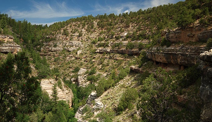 AZ-Walnut-Canyon-NatlMon_WikiPD_680 Walnut Canyon National Monument near Flagstaff Arizona
