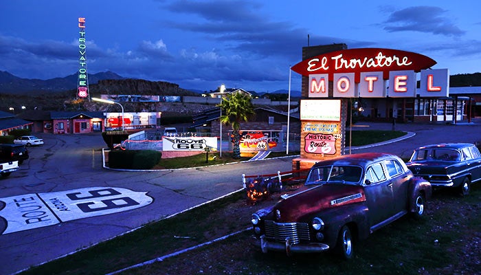 Kingman-ElTrovatoreMotel_FlickrJerryHuddleston_700 The El Trovatore Motel on Route 66 in Kingman