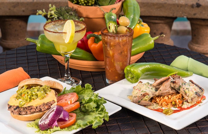 LasCruces-HotelEncanto-greenchili_LasCrucesCVB_700 Green chili dishes at Hotel Encanto.