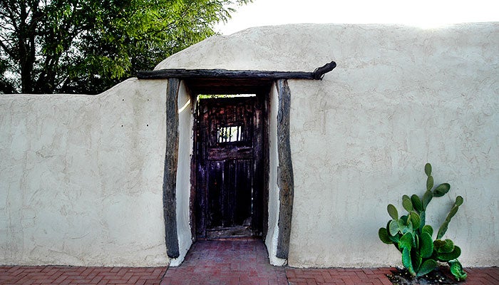 LasCruces-Mesilla-Dorway_LasCrucesCVB_700 Doorway on an adobe building in Mesilla.