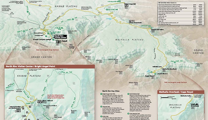Download PDF Map of the North Rim and Grand Canyon Lodge