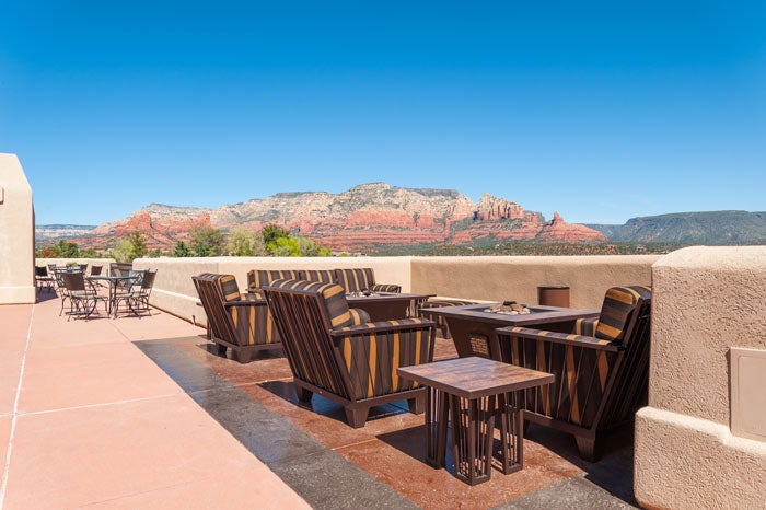 SkyRockInnSedona-terrace_courtesy_700 The terrace at Sky Rock Inn Sedona
