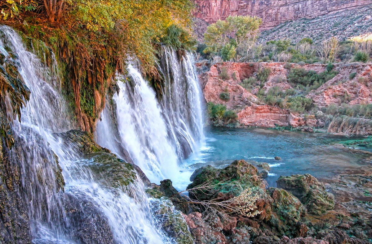 Navajo Falls in the Grand Canyon - Grand Canyon National Park Trips