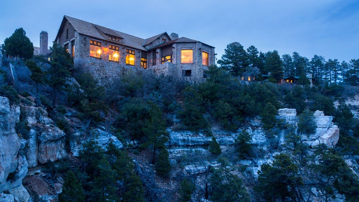 Grand Canyon Lodge North Rim at dusk