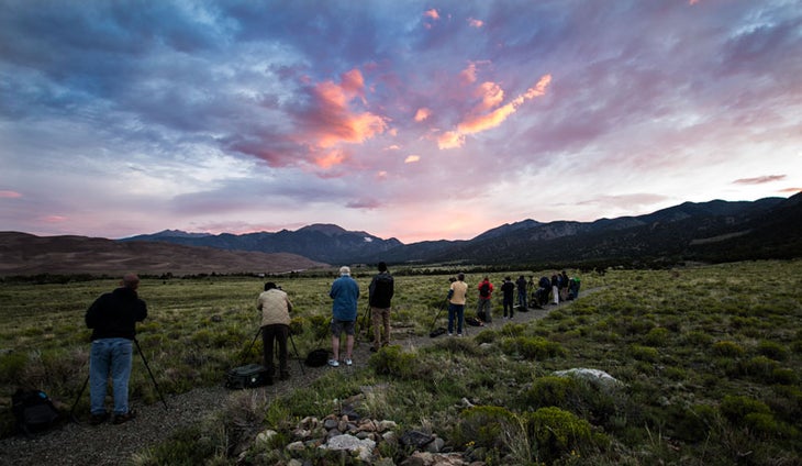 GSD-NightSkies10_LinseyDodaro_800 Workshop participants at Great Sand Dunes National Park and Preserve