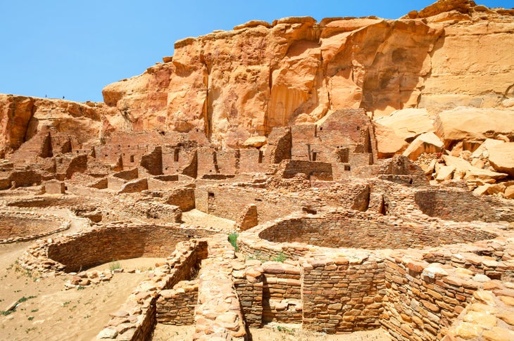 Pueblo Bonito Ruins at Chaco Culture National Historical Park, New Mexico