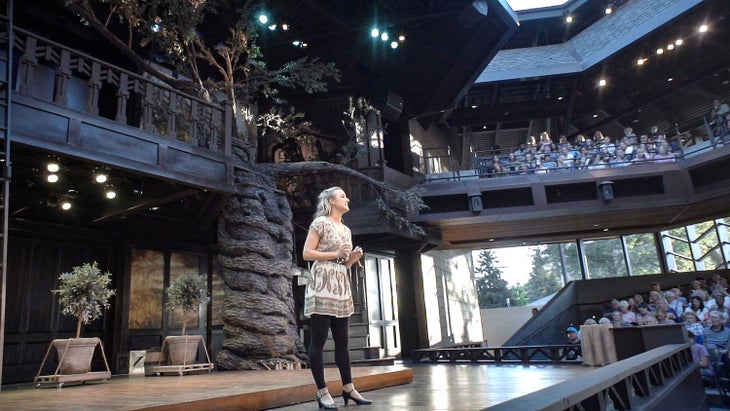 Outdoor Englestaad Theater at the Utah Shakespeare Festival in Cedar City