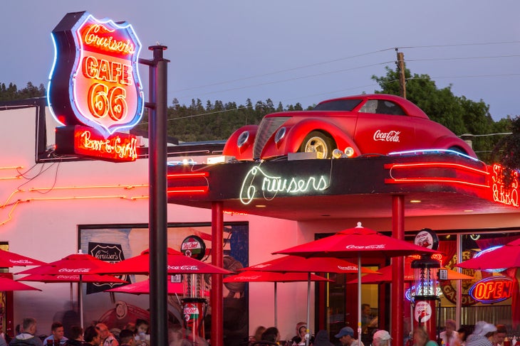 Cruisers Cafe on Historic Route 66 in Williams, Arizona