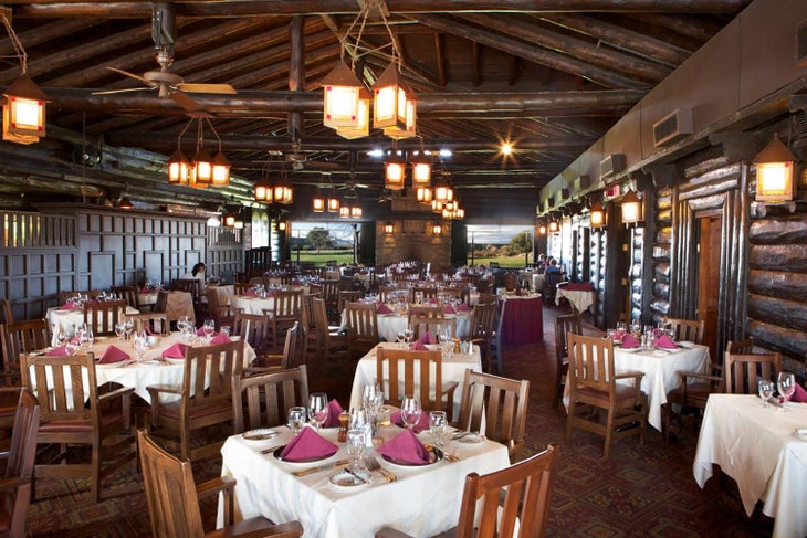 The original El Tovar Dining Room at the Grand Canyon