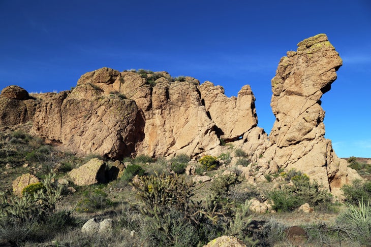 Rino Rock in Monolith Gardens at Cerbat Foothills Recreation Area near Kingman, Ariz.