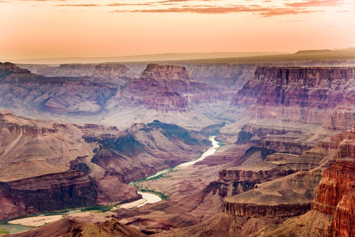 Sunrise at Desert View Point in the Grand Canyon