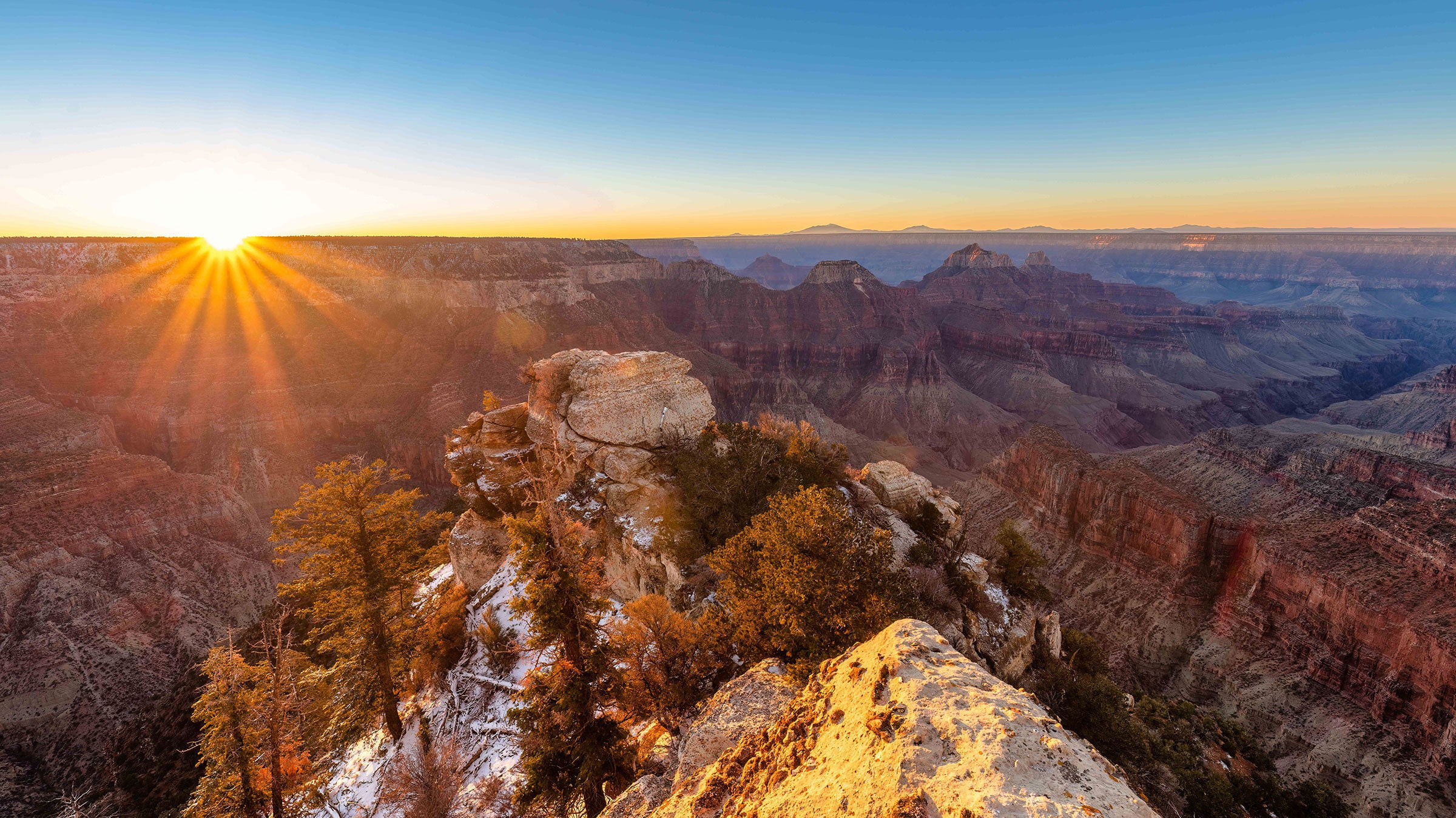 Sunrise at the Grand Canyon's North Rim